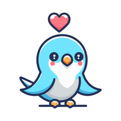 
lovebird illustration design