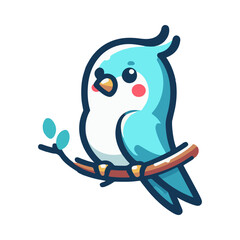 
lovebird illustration design