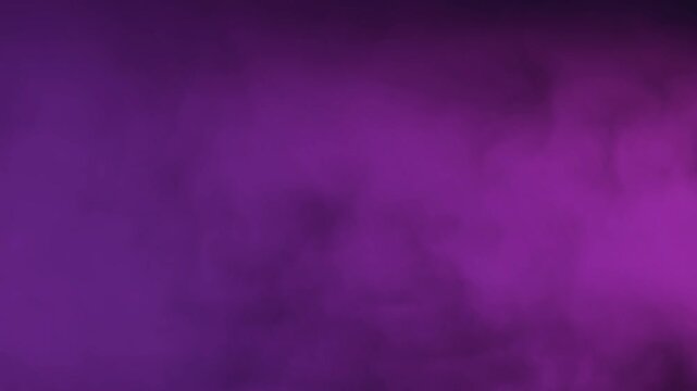 Purple and pink fuchsia coloured smoke or fog coloured animated atmospheric motion background background 4K