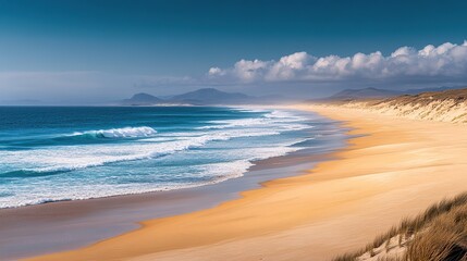 waves on the beach