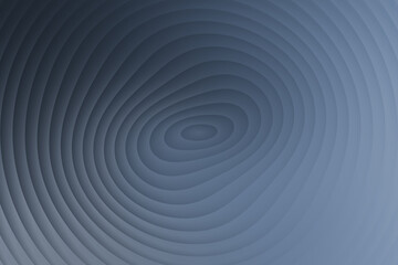 Abstract topographic contour lines map in dark blue color, concentric shapes background illustration