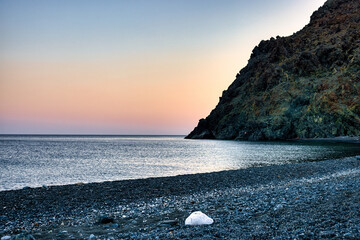 Twilight Tranquility at Kipos Beach, Samothraki