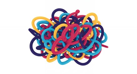 Abstract colorful lines design