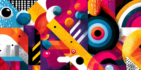 A Modern Quiz Night Announcement Poster with Bold Typography and Dynamic Geometric Shapes in a Contemporary Design Style