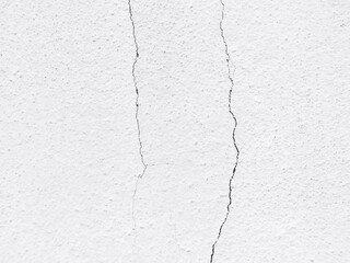 Close-up of cracked white wall