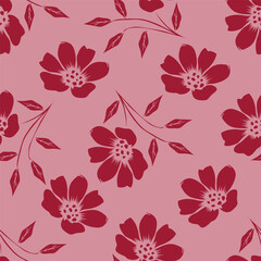 cute flower pattern image for fabric textile or wall decoration
