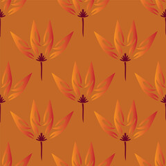 Seamless beautiful vintage flower pattern textile design
