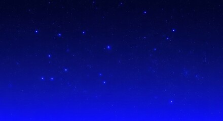 Obraz premium A deep blue gradient night sky filled with twinkling stars, creating a sense of wonder and vastness