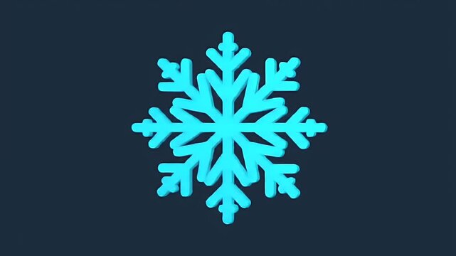 Blue Snowflake Icon.