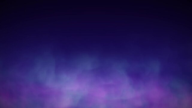 magical mystical fairy or witches and wizzard magic clouds of smoke and fog billowing with bright pastel colours of mint green, vibrant pink and cool blue against a deep purple background 4K animation