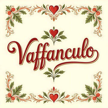 Vaffanculo &ndash; hertsy vintage flair pun