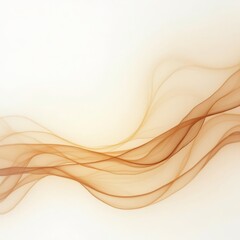 Fototapeta premium Abstract wavy lines in warm tones on a soft white background 