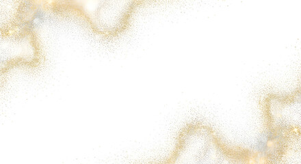 Obraz premium Gold Dust Overlay - White Background