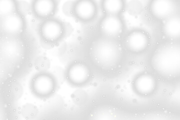 Abstract white circles and lights background illustration