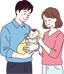 Man and woman practicing yoga poses, meditation balance, stretching exercise, mindfulness training, relaxation lifestyle, fitness wellness, healthy sport activity illustration design