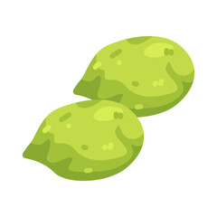 Illustration of Two Green Kakadu Plum