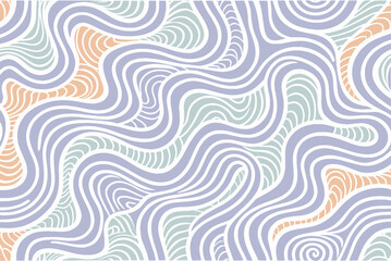 Fototapeta premium Abstract Pastel Swirls and Curves with Organic Shapes and Lines.