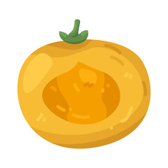 Illustration of a Cut kei apple