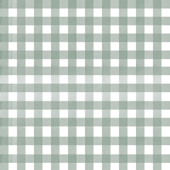 Sage Green Gingham Checkered Fabric