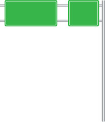 Blank Road Sign Board Isolated Design