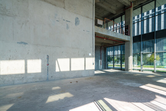 construction site building with cement material structure