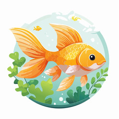 Naklejka premium Goldfisch