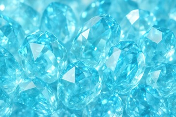 Luxurious aquamarine crystal background