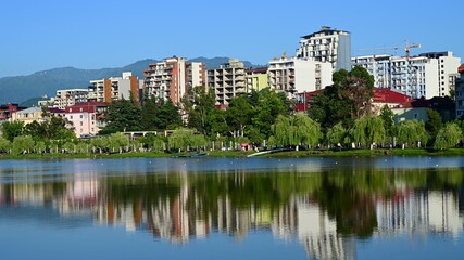 Beautiful city landscape with modern building