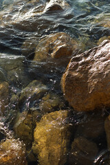 Large stones in the Adriatic sea