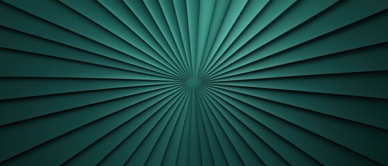 Obraz premium A mesmerizing pattern of teal rays converging towards the center, creating a dynamic visual effect.