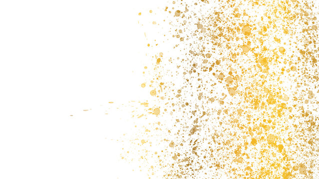 golden splatter paint stain texture for luxurous decoration
