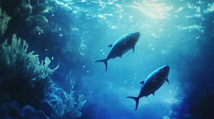 Fototapeta premium school of fish