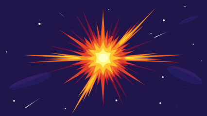 Fototapeta premium vector illustration of a explosion of stars