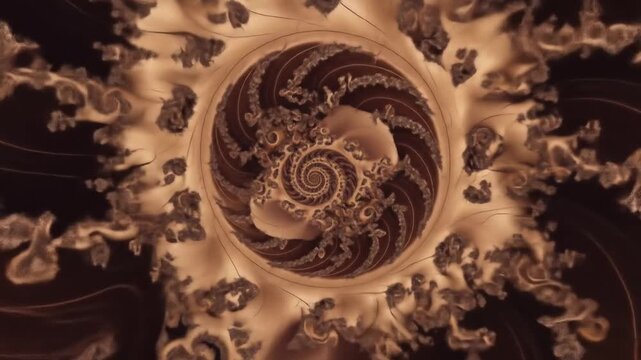 Abstract fractal patterns create a mesmerizing and hypnotic visual experience, beautiful