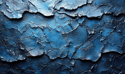Abstract textured surface of deep blue and gray