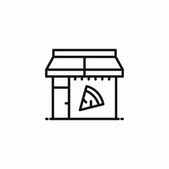pizza restaurant icon icon sign vector