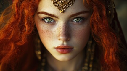 Exotic Red Head Persian Princess of The North, Regent of Khal 