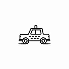 taxi car vehicle icon sign vector