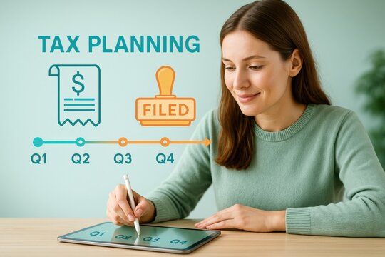 Tax planning strategies for individuals effective methods for quarterly filing in a modern workspace
