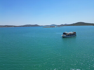 Charming marina filled with boats and vibrant cafes