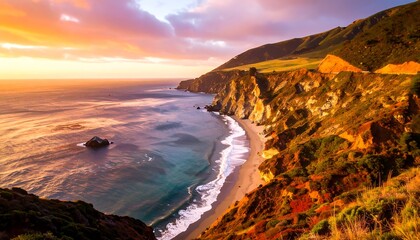 Dramatic coastal sunset (1)