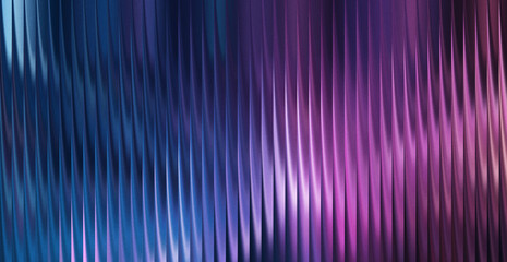 Abstract background with vertical wavy lines in cool blue and purple tones