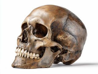Fototapeta premium skull on white background