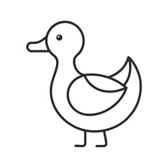 Simple duck outline