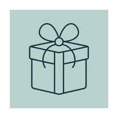 Gift box outline