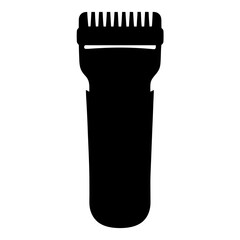 Black and white vector illustration of a medicine bottle or pill container