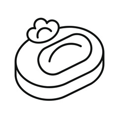Oval soap with