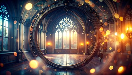 Fototapeta premium Grand Gothic Hallway