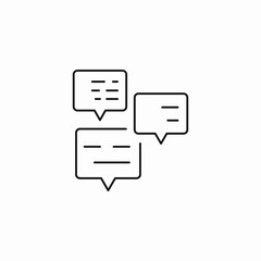 multiple chat bubbles icon sign vector