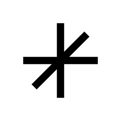 Obraz premium Shape of black bar rotated